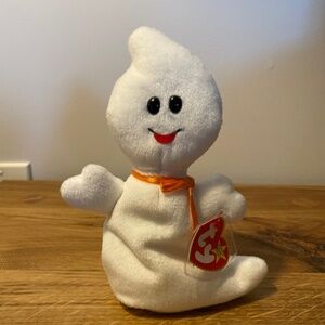 Ty Beanie Babies Spooky Ghost White 1995 – New Tag Protector VINTAGE